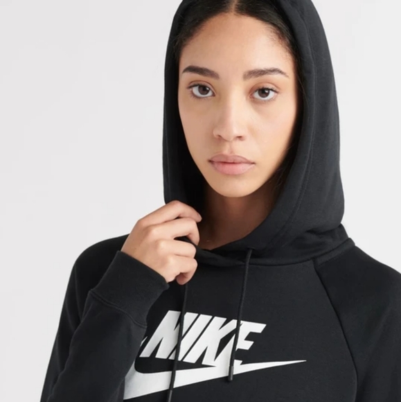 Nike cropped pullover drawstring hoodie Size XL - Picture 4 of 11